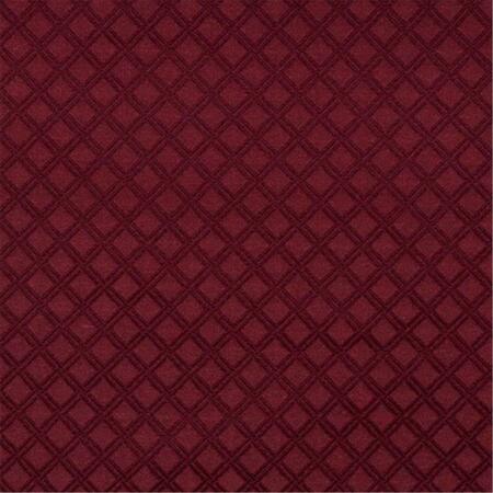 DESIGNER FABRICS 54 in. Wide Burgundy- Diamond Jacquard Woven Upholstery Grade Fabric E545